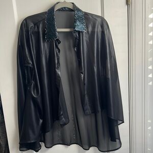 La vacaloca sheer sleeveless blouse